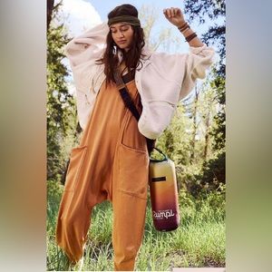 Free People Tan Jumpsuit